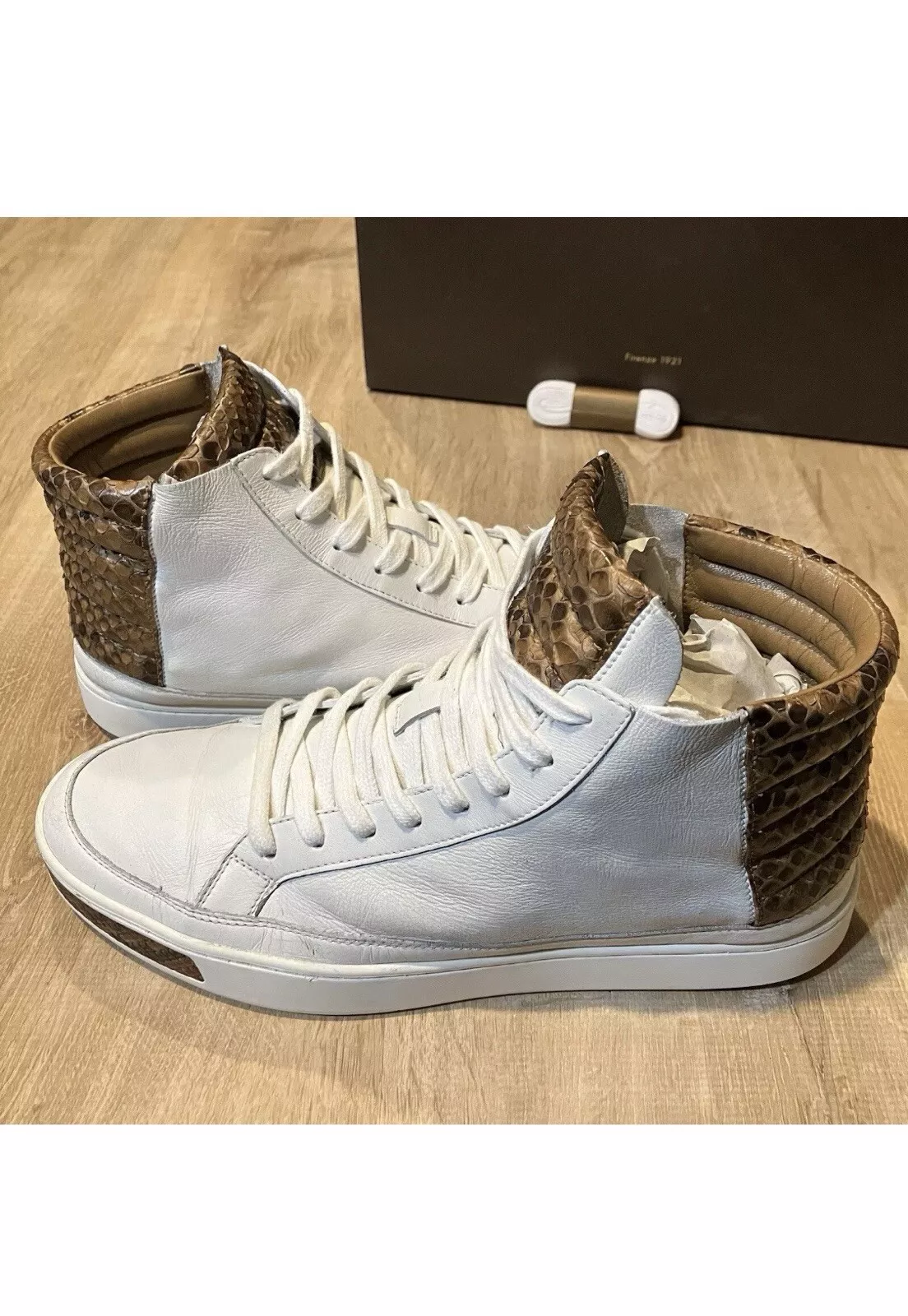 Gucci ÉDITION LIMITÉE America Python Snakeskin 43 UK 9 US 9,5 #375084 AYOMO 9066