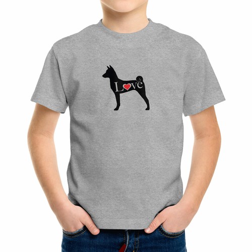 Love Basenji Dog Lover Toddler Kids Youth T-Shirt Graphic African Barkless Bush - Picture 14 of 25