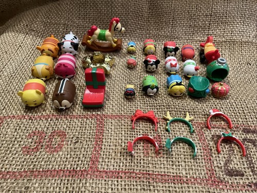 Tsum Tsum Mini Figuren Konvolut 30 Stück Disney Weihnachten Winnie Prinzessinnen Mickey - Bild 7 von 8