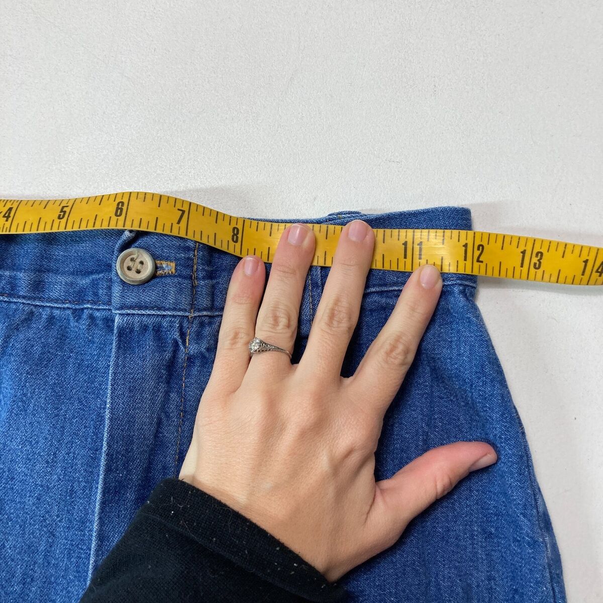 Vintage 70s Jeans Denim Big Bell Bottoms High Waist Bare Vintage 70s Jeans Denim Big Bell Bottoms High Waist Bare