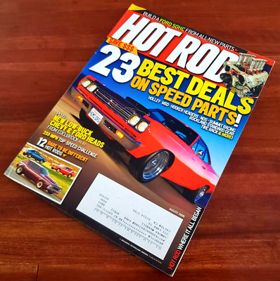 HOT ROD: 23 BEST DEALS ON SPEED PARTS! AUGUST 2009 MAGAZINE FREE SHIPPING