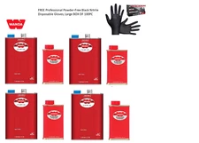 WANDA 8100 500201 Automotive Clear Coat Kit 1 Gallon, 4:1 Mixing. Akzo