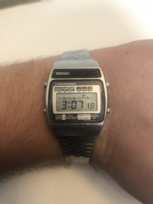 VINTAGE SEIKO A158-5070 LCD WATCH ALARM CHRONOGRAPH RARE | eBay