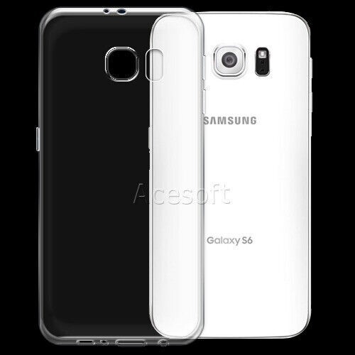 Funda protectora TPU de borde completo transparente para Samsung Galaxy S6 SM-G920V - Imagen 1 de 1
