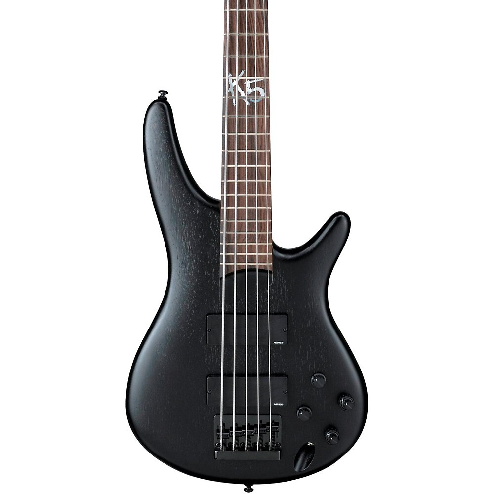 Ibanez K5 Fieldy Signature 5-струнная электрическая бас-гитара плоская, черная
