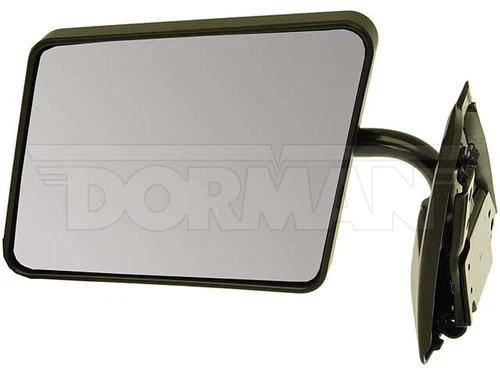 Side View Mirror - Left Manual Painted Black; Below Eye line
