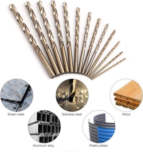 Cobalt Jobber Twist Drill Bit Sets For Drilling Stainless Steels & Hard Metals - Picture 6 of 15