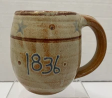 Luling Icehouse Pottery Mug 1836 Texas Lone Star Studio Art Pottery - NEW
