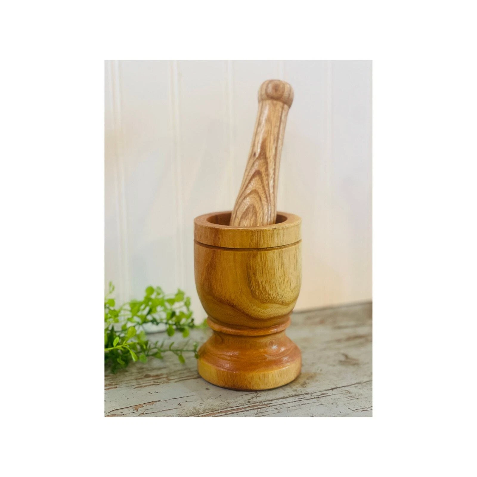 Authentic IMUSA Wood Mortar and Pestle |Grinder Spices| Vintage Mortar| Vintage