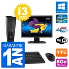 PC Fujitsu E510 Dt Schermo 22 " Intel i3-3220 RAM 8Go Disco 1To Windows 10 Wifi