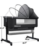 MMBABY MULTIFUNCTIONAL BEDSIDE SLEEPER BASSINET GRAY