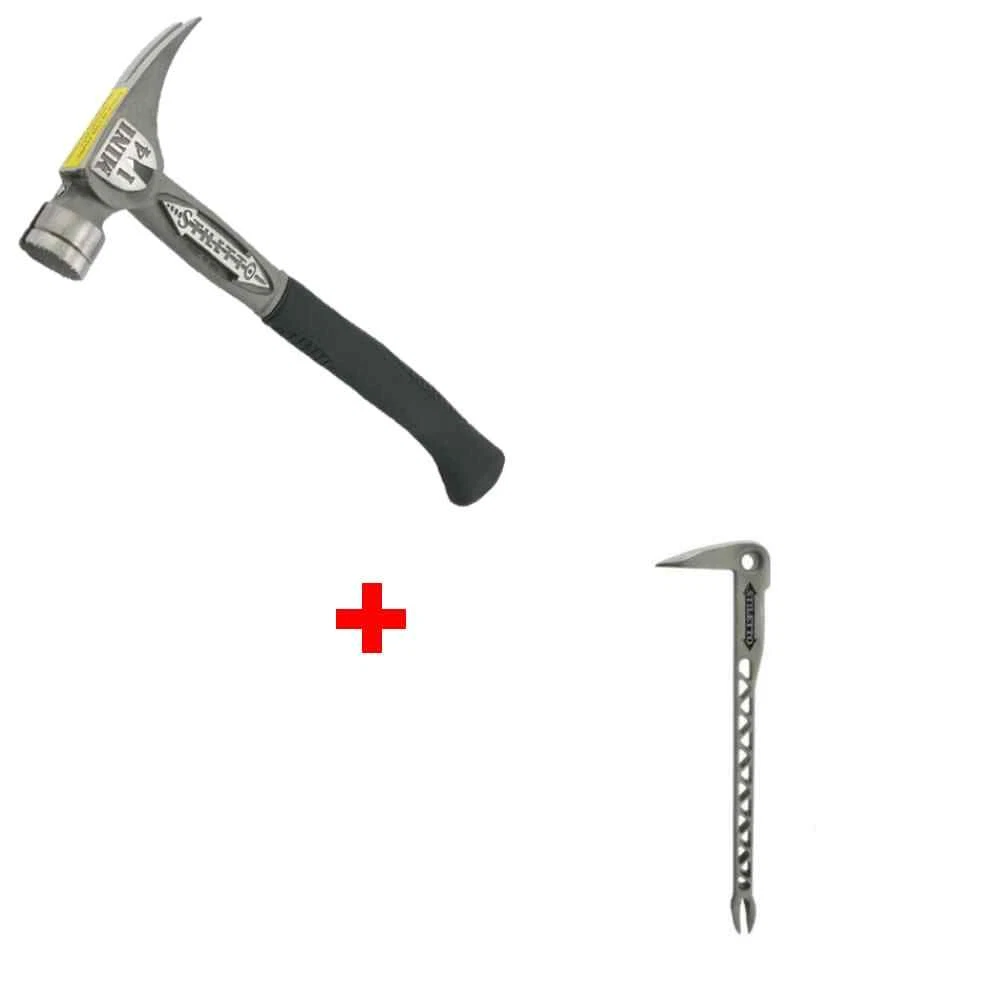 Stiletto TBM14RMC 14 oz. Mini Ti Bone Hammer w FREE TICLW 12 8 Oz Nail Puller