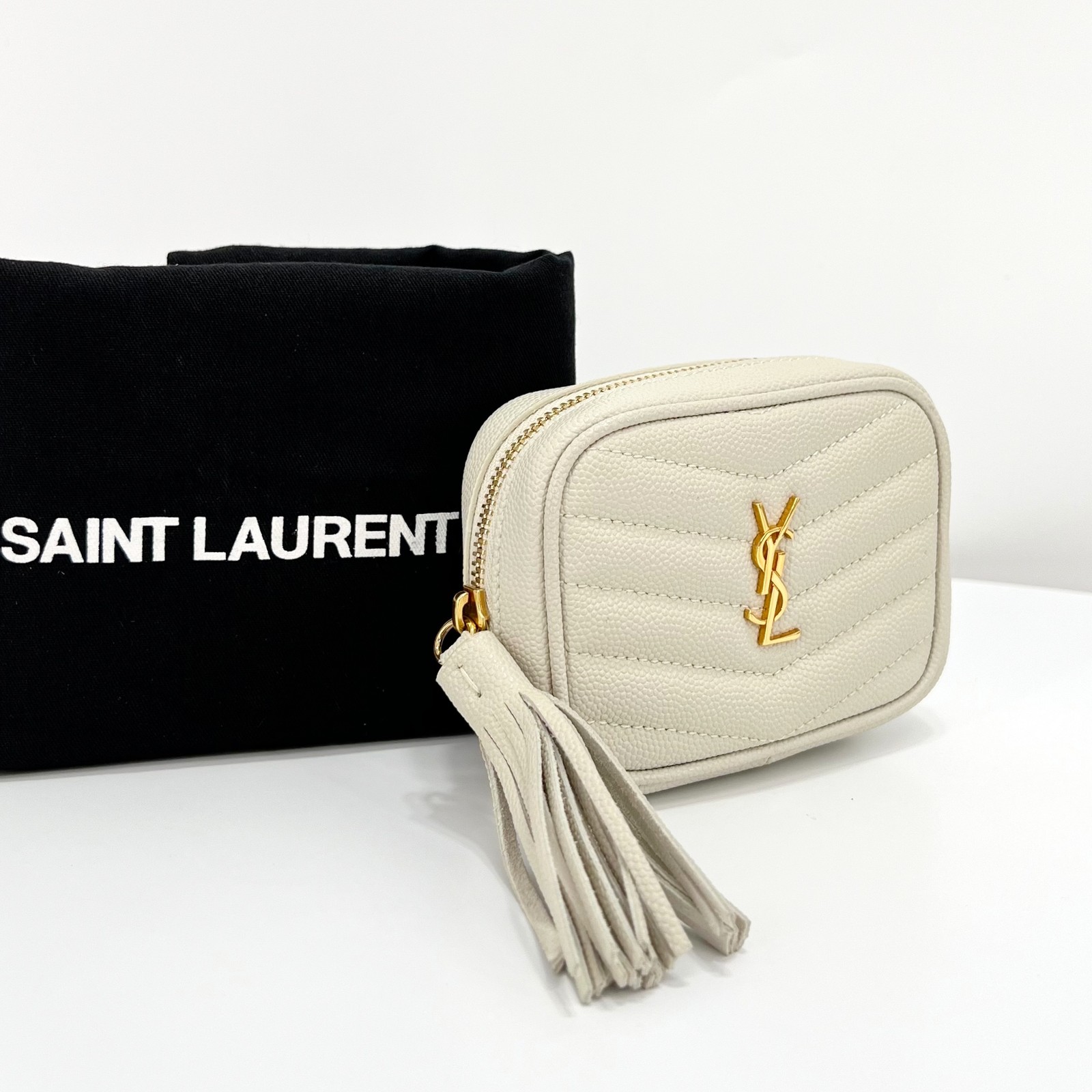 Borsa a tracolla Saint Laurent Lou bambino catena cintura 12345 80159011