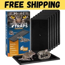 Mouse Glue Traps 6 Packs Large Glue Traps for Mice and Rats Indoor Sticky Traps