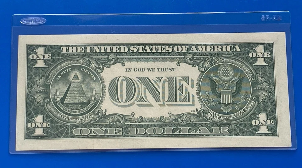 1957B $ 1 DOLLAR SILVER CERTIFICATE Block W-A UNCIRCULATED - Image 3 of 3