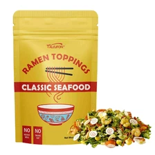 TALCUFON Ramen Toppings 8 Oz, Classic Seafood and Vegetables Mix Premium Seafood