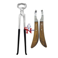 15  Farrier Hoof Nipper Black PVC Grip Handle  Left  Right Handed Hoof Knives