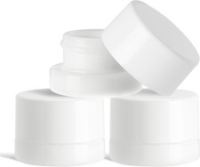  200 Pack 5ml Thick White Glass Jars with Lid