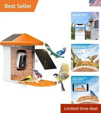 Smart Bird Feeder with Live Camera & AI: Instant Arrival Alerts for Bird Lovers