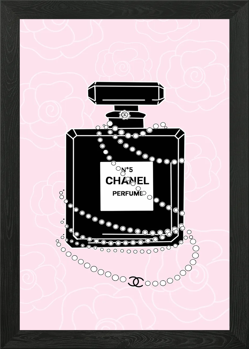 Chanel Perfume Framed Wall Art Poster Canvas Print Picture | eBay