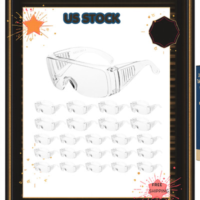 Clear Safety Glasses bulk, Lightweight Protective Eyewear For Men Women