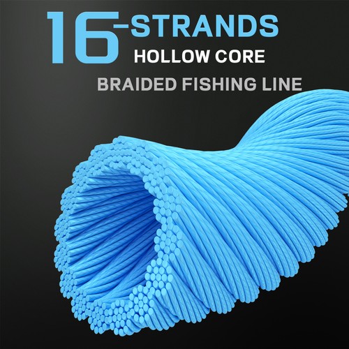 16 fili 100M-2000M 20lbs-500lbs bianco cavo pe dynema lenza da pesca intrecciata - Foto 6 di 15