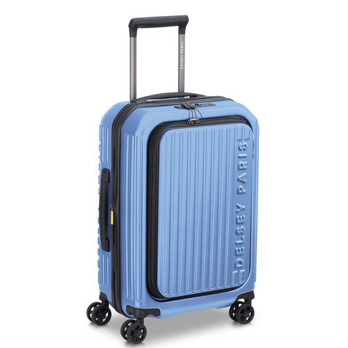 NEW Delsey Securitime 4 Exp. Wheelaboard Spinner Case Lavender Blue 55cm - Picture 3 of 6