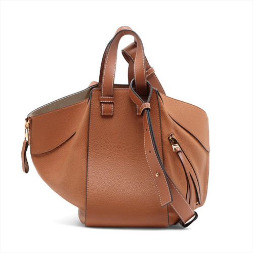 Loewe Hammock Small Leather 2 Way Handbag Brown