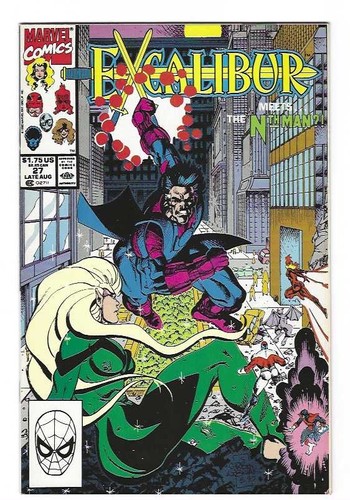Marvel Comics Excalibur #27 Late Aug 1990