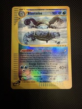 Nintendo Pokemon TCG Blastoise Expedition Base Set Rev. Holo Rare 37/165 EN 2002