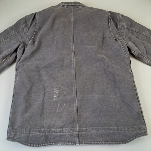 Carhartt C61 Sandstone Ridge Sherpa Lined Coat Jacket Mens L Black Duck Canvas - Picture 5 of 12