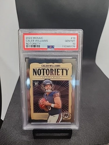 Caleb Williams 2024 Panini Mosaic Notoriety #18 Rookie PSA 10 GEM MT