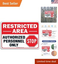 Do Not Enter Sign - Durable 10x7 Rust-Free Aluminum - Red/Black Protection