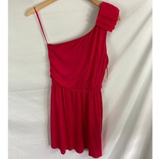 Express One Shoulder Pink Dress Size XS