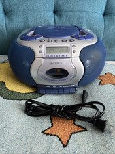 Y2K Sony CFD-E55 CD, FM/AM Radio, Tape, Boombox Tested - Works - Missing Antenna