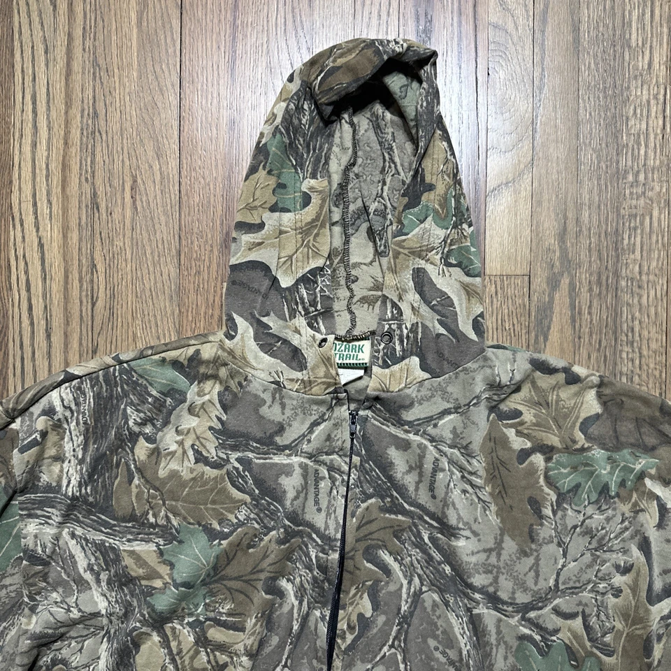 Chaqueta Trail Ozark Vintage Juvenil Talla 2XL Marrón Camuflaje Realtree Cremallera Completa Hecha en EE. UU. Foto 2 de 4