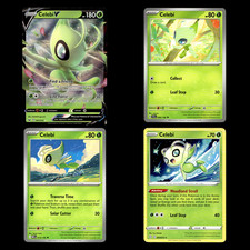 Celebi V Card Sword Shield 2020 Pokemon Cards Playset Play Set Deck Building
