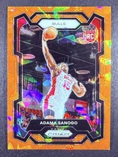 2023-24 Panini Prizm #286 Adama Sanogo Prizms Orange Ice RC Rookie Chicago Bulls
