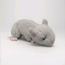 Aurora Gray Rat 7" Plush Realistic Mouse Pink Feet Tail Stuffed Animal Toy