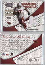 2004 Leaf Certified Materials Fabric of the Game Debut Year /103 Anquan Boldin