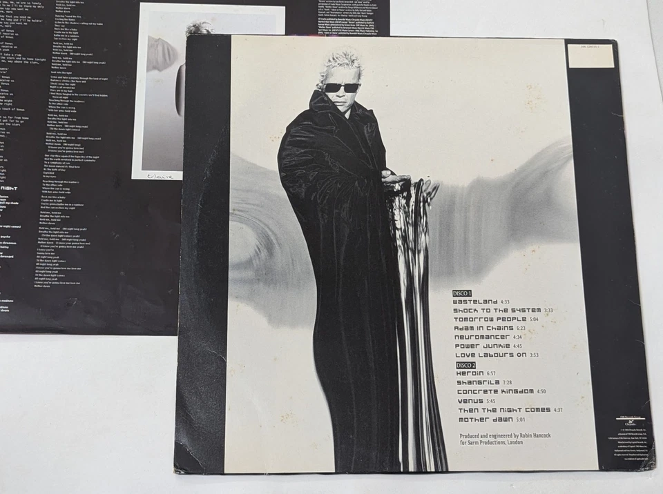 Billy Idol - Cyberpunk BRAZIL  1st Press 2 Lps 1993 - Image 2 of 4