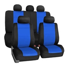Car Seat Covers Neoprene - Universal Fit,Automotive Seat Blue Full Set