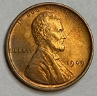 1909 Lincoln Wheat Cent Uncirculated Exact Coin Imaged #LWC1383