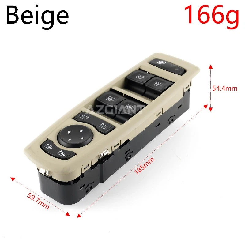 Interruptor de ventana del lado del conductor delantero izquierdo para Renault Fluence LZ 2008-2016 1.5 DCI Foto 2 de 4