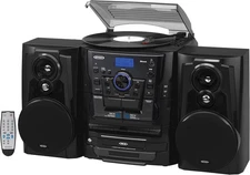 Bluetooth Turntable/CD/Cassette/Radio Music Entertainment System Jensen JMC-1250