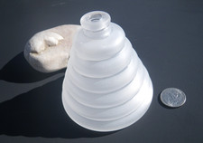 Sea Glass, Small Clear Beehive Shape Bottle/Vase