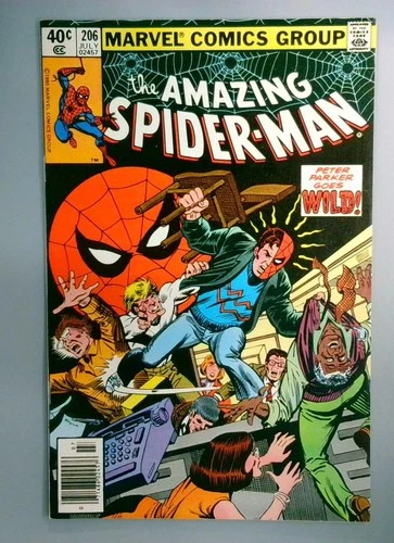 Amazing Spider-Man #206 VF Newsstand Edition Marvel 1980