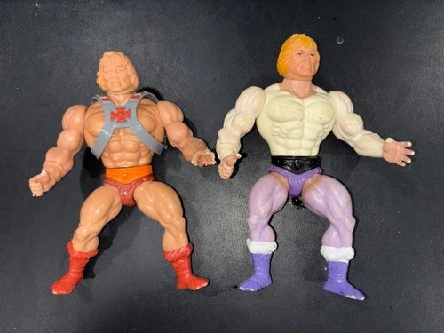 New Listing2 Lot Vintage Prince Adam Action Figure Masters of the Universe He-Man READ