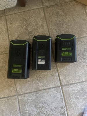 Greenworks 80V Li-Ion Battery 8Ah Black Models 82BD500 82BD800 Used