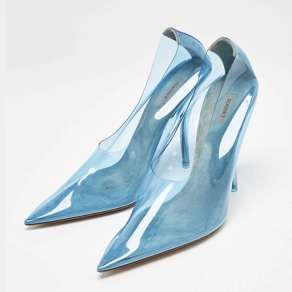 Zapatos de salón Yeezy azul con puntera de PVC temporada 7 en punta talla 39 Foto 2 de 4